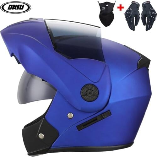 Motorcycle bumper double view lens helmet with impact helmet case motorcycle racing season motorcycle cycle motorcycle ATV adul