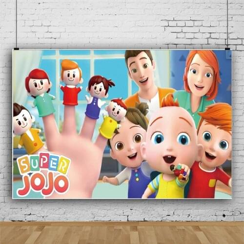 Cartoon Super Cute Baby Family Background Portrait Photography Birthday Party Photozone Decors Backdrops Studio Accessories
