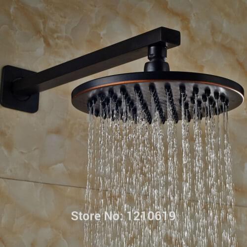 Newly 8 Inch Rainfall Shower Head Sprayer Brass Oil Rubbed Bronze Round Top Shower Spray Head