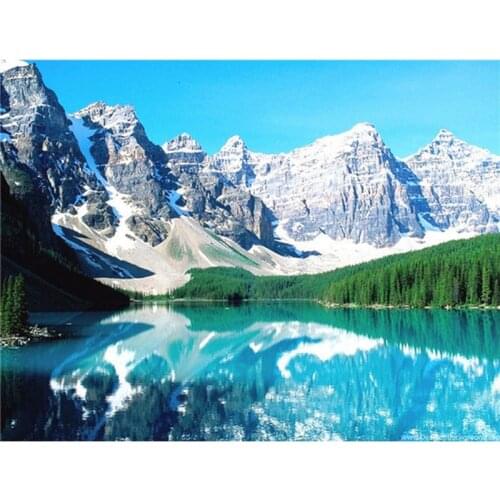 Forest scenery Scenic DIY Crystal full 5D plastic diamond painting embroidery glue cross stitch kit art mosaic square rhinestone