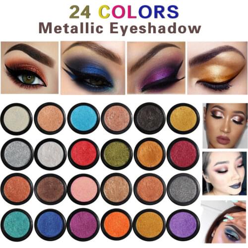 PHOERA 24Color Diamond Glitter Eye Shadow Cream Palette Pigmented Shimmer Powder Cosmetic Kit Makeup Waterproof Maquillage TSLM2