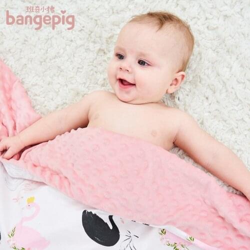 All Cotton Cartoon Baby Blanket Child Comfort Beanie Blanket Hug Blanket Trolley Cover Blanket 158 * 100cm