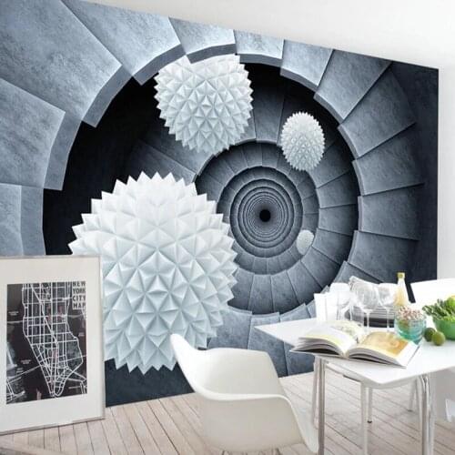 Custom 3D Stereoscopic Circle Ball Home Improvement Mural Modern Fashion Living Room Dining Room TV Background Photo Wallpaper