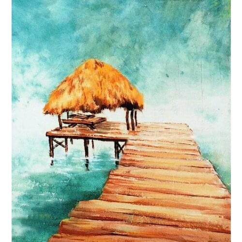 Professional Nature Scenic Hand Paint Photography Background FSE29, 10ft x 10ft Hand Painted Muslin backdrops