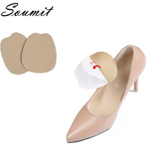 Anti-Slip Leather Insoles Self-Adhesive Sticker for Women High Heels Sandal Patch Non-slip Forefoot Pad Foot Care Anti-Pain Pads