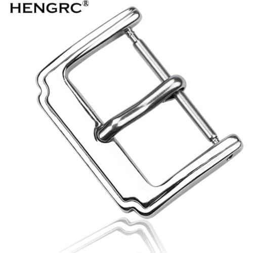Stainless Steel Watch Buckle 16mm 18mm 20mm 22mm Silver Polished Clasp Watchband Watch Strap Accessories