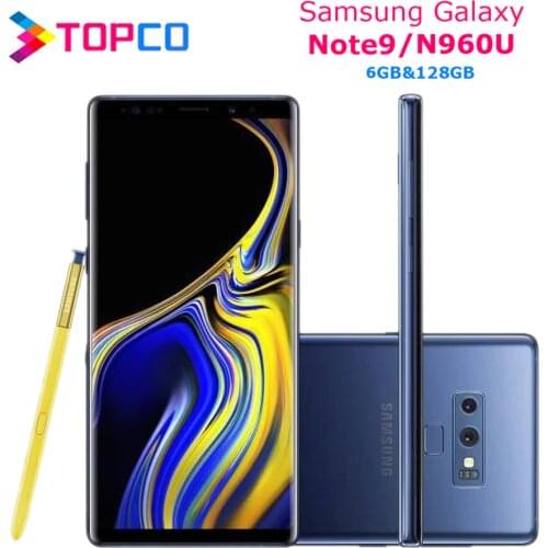 Samsung Galaxy Note9 Note 9 N960U 128GB N960U1 Unlocked Mobile Phone Snapdragon 845 Octa Core 6.4" Dual 12MP RAM 6GB NFC