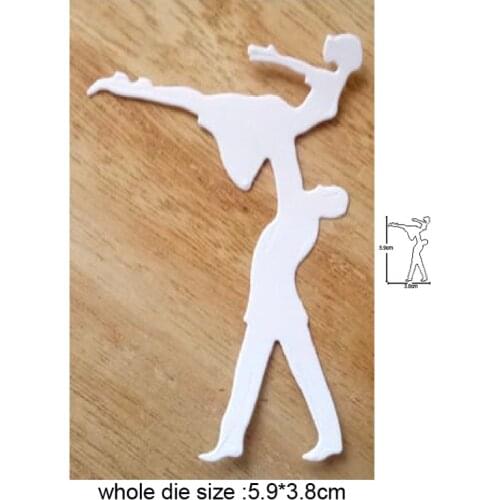 Ballet Couple Dancing Metal Cutting Dies for DIY Scrapbooking Paper Card Making Decorative Craft Embossing Die Cut Stencils dies