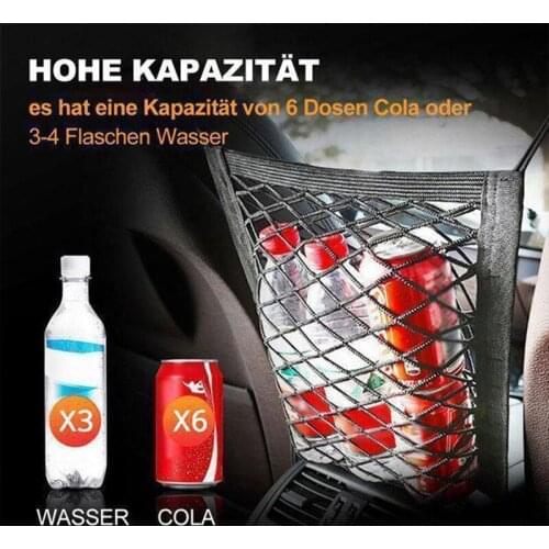 Car Seat Storage Net Pocket Hook Organizer Block Net Pocket Double-layer Storage Net Storage Bag Storage Bag Between Chairs