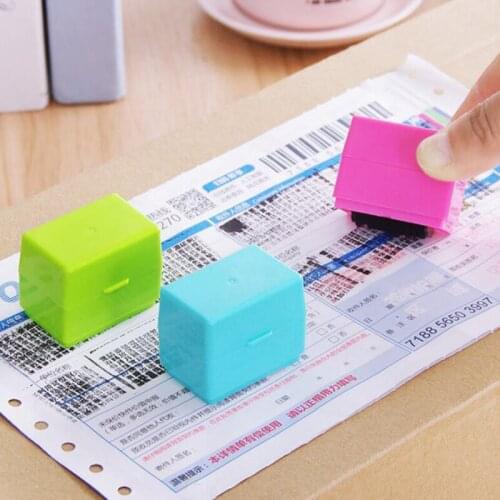 Roller Type Garbled Code Confidentiality Seal Express Slip Privacy Smearing Stamp Seal With Seal To Protect Security Seal