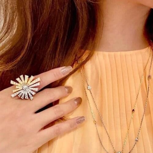 Timeless Wonder Glam Zirconia Geo Floral Stackable Rings Women Punk Cocktail Goth Ins Designer Top Rare Egirl Emo Mix 1353