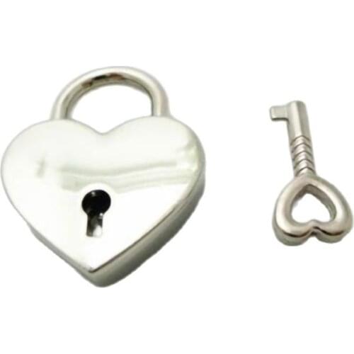 Heart shaped lock for thigh loops, bag, hat,jeans, shoe,leather chocker diy craft harajuku accessories