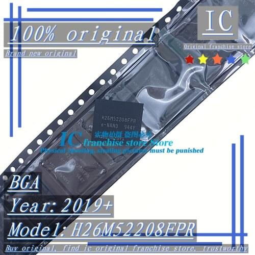 2019+100% Brand new original 1PCS-10PCS H26M52208FPR BGA EMMC Memory chip
