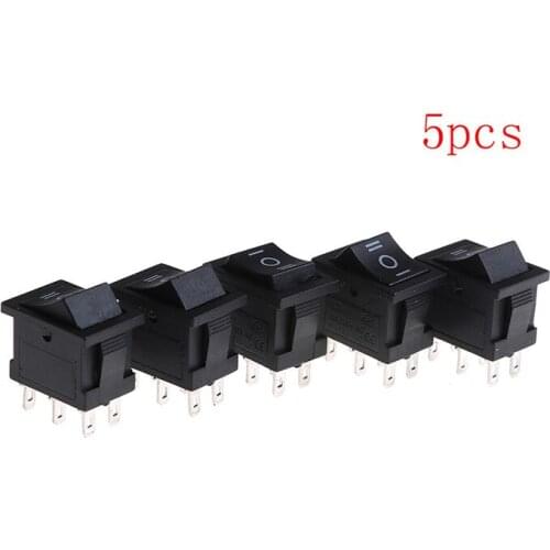 5pcs/lot 6A/250VAC 10A/125VAC Car Dash Dashboard Truck ON/OFF KCD2 203 6P Boat Rocker Switch