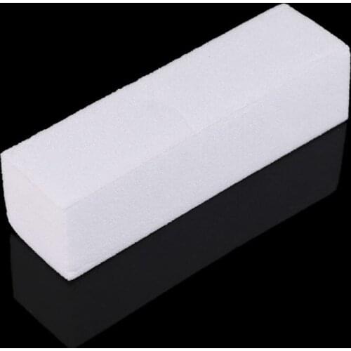 50pcs/lot 1PC Nail Art Buffing Sanding Buffer Block Acrylic Pedicure Manicure White