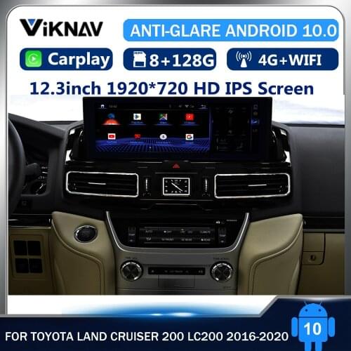 Built in carplay Android Car Radio For TOYOTA LAND CRUISER 200 LC200 GPS Navigation multimedia Player Touch HD Screen Head Unit