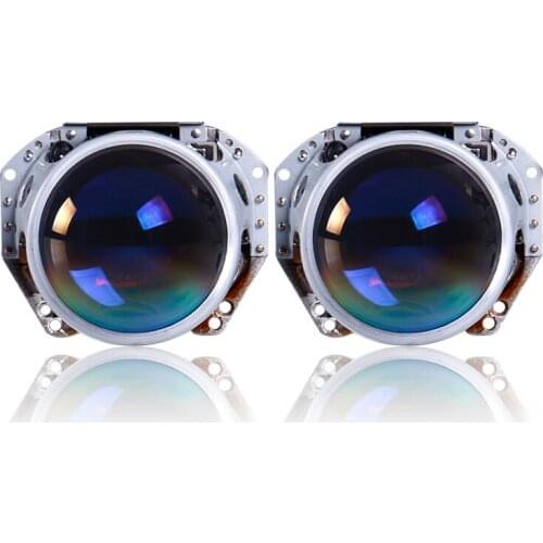 Auto Lights 3 Inch hella5 Projector Lens Blue film Lens Car Hid Projector Bulb D2S D2H Motorcycle Headlight HID Lens
