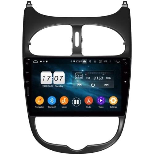 CarPlay PX6 Android 10 Car DVD Player for Peugeot PG 206 2000-2016 Stereo Radio GPS Bluetooth 5.0 WIFI Easy Connect