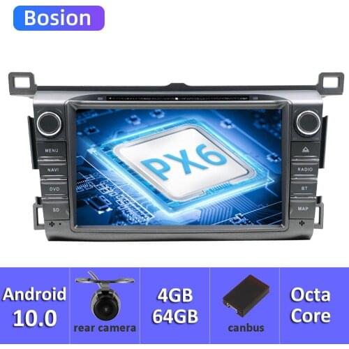Bosion 4G 64G 2 Din Android 10 car multimedia dvd player GPS for Toyota RAV4 Rav 4 2013 2014 2015 2016 2017 2018 car radio OBD2