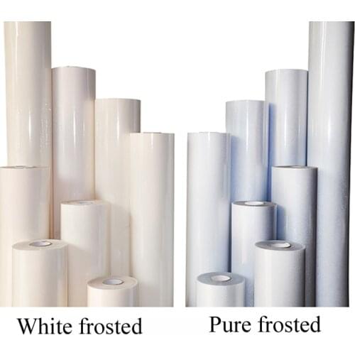 White Frosted Opaque Glass Window Film For Window Privacy Adhesive Glass Stickers Pure Frosted Security Home Decor 30-60x 200cm