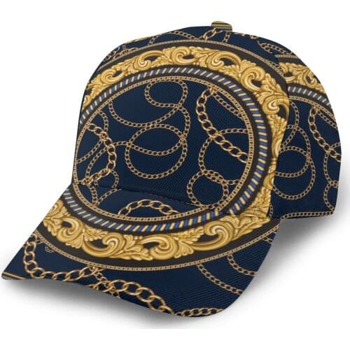 CINESSD 2020 New Baseball Cap Fishing Caps Men Outdoor Hunting Hat Hiking Hat Gold Chains Baroque Fantasy Scrolls