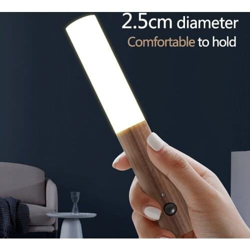 Home Wireless Magnetic Wall Hanging Corridor LED Light Auto Sensor Motion Detector Lamp Intelligent Sensor USB Rechargeable Nigh