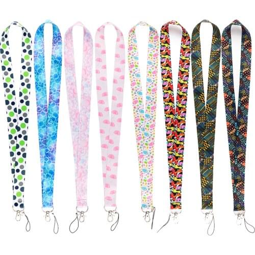 ER1001 Simple Wave Dot Dream Bubble Personality Lanyard Badge ID Lanyard Phone Rope Key Lanyard Neck Straps Accessories Gift