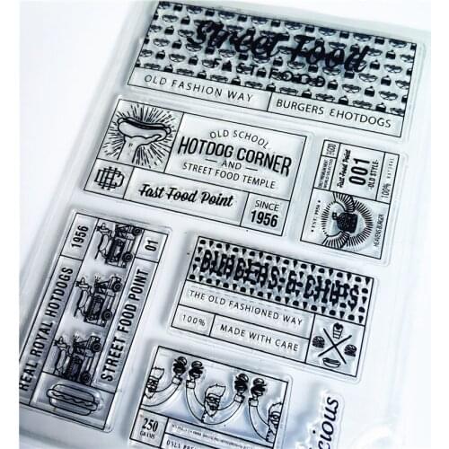 Hot selling plaque transparent clear stamp / silicone seal roller stamp DIY scrapbook album / card production