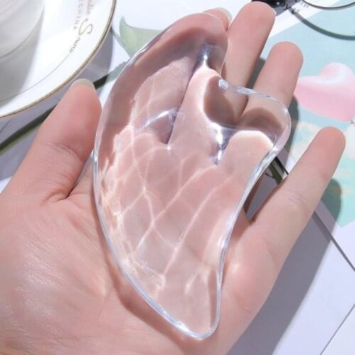 Cystal Guasha Massage Tool Health Gua Sha Body Facial Slimming Tool Anti-wrinkle Massage Board Traditional Chinese Acupoints