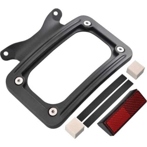 Laydown Curved License Plate Frame Fit for Street Glide FLHX 10-19 FLTRX10-13 FLTRX FLTRXS 15-19 FLHRXS 17-19 FLHXS 2018