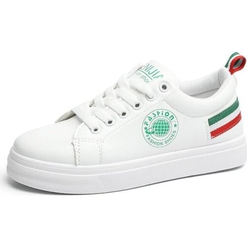 Women White Casual Shoes High Quality Fashion Splicing Cloth Outdoor Girls Sneakers Female Zapatos De Mujer Tenis Feminino