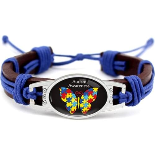 Medical Alert Stethoscope Childhood Breast Cancer Diabetic Type 1 Type 2 Diabetes Autism Awareness Hope Ribbon Leather Bracelets