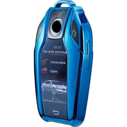 Soft TPU Car LED Display Key Cover Case for BMW 5 7 series G11 G12 G30 G31 G32 i8 I12 I15 G01 X3 G02 X4 G05 X5 G07 X7