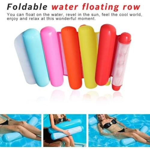 Inflatable pool mattress swimming pool floating water hammock float lounger chair swimming pool summer inflatable pool party toy