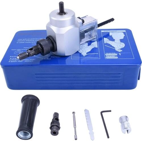 Professional YT-180A Double Head Sheet Metal Nibbler Cutter Holde Power Drill Attachment