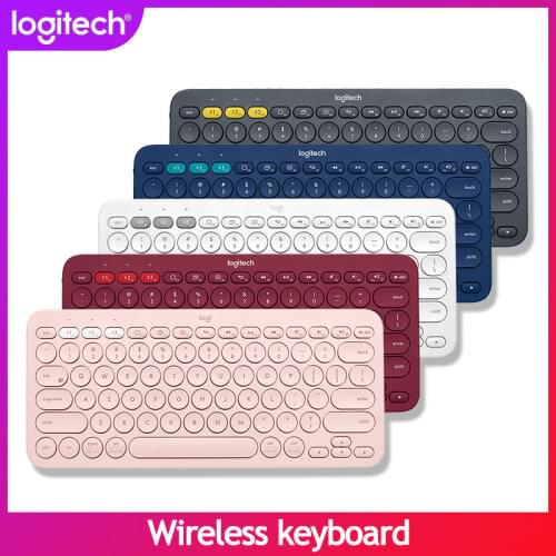 New Logitech K380 Wireless Bluetooth Keyboard Ultra Thin Portable Mute Multi-Device Keyboards For PC Laptop Tablet Android IOS