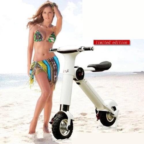 New ET Folding electric bicycle two-wheel balance intelligent electric car foldable motorcycle scooter