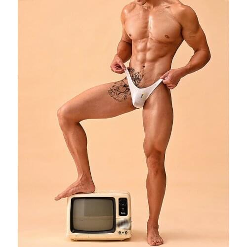 ADANNU Briefs Embossed Three-dimensional Pocket Pants Elastic Stability Sexy Comfortable Soft Handfeeling Modal Male Underwear