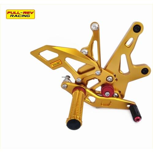 GOLD Full Rev Racing rearsets Motorcycle Rearset Footpegs FOR KAWASAKI ZX-R400 NINJA 2018-2020