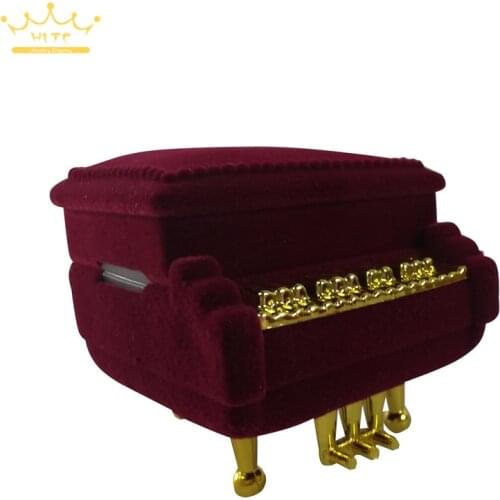 1pc Creative unique piano ring box Princess European jewelry storage box necklace box jewelry earrings jewelry box surprise gift