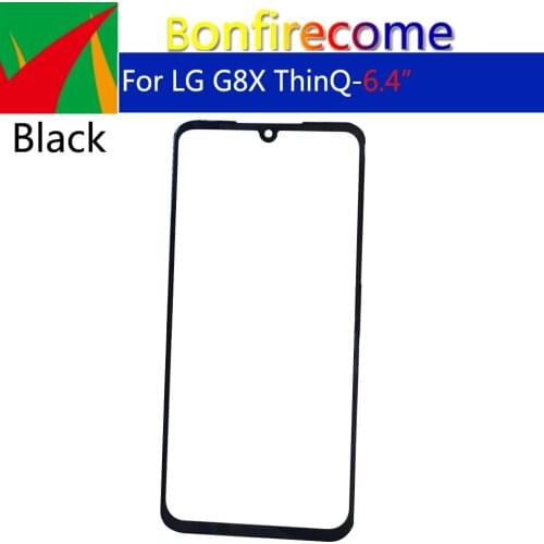 10Pcs\lot For LG G8X ThinQ LMG850EMW Touch Screen Front Glass Panel Front Outer Glass Lens Replacement