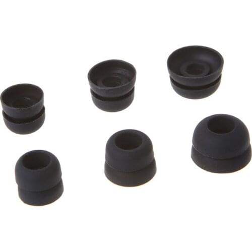 3 Pairs Earphone Tips In Ear Earbuds Case Soft Silicone Ear Replacement Headphone Accessories for sennheiser IE80