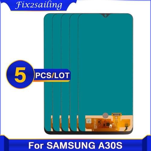 5PCS TFT Incell 6.4'' For Samsung Galaxy A30S LCD Display Touch Screen Digitizer Assembly Replacement For SM-A307F/DS A307 LCD