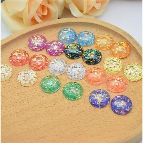 6pcs 20mm Resin Stone Cabochons DIY Jewelry Making