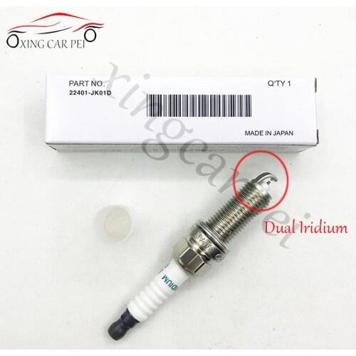 6pcs FXE24HR11 22401-JK01D Dual Iridium Spark Plug For Nissan 370Z Infiniti Q70 QX50 3.7 FXE24HR-11 3457 22401 JK01D 22401JK01D