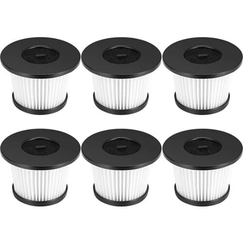 6 Pack HEPA Replacement Filter Compatible for Moosoo K24 Cordless Vacuum Cleaner