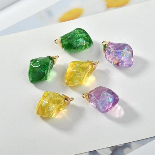 New style 30pcs/lot color irregular molticolor irregular resin decoration geometry charms diy jewelry earring/garment accessory