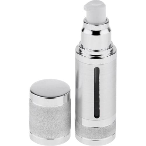 Airless Pump Bottle 1 Oz 30mL Travel Lotion Cosmetic Care Cream