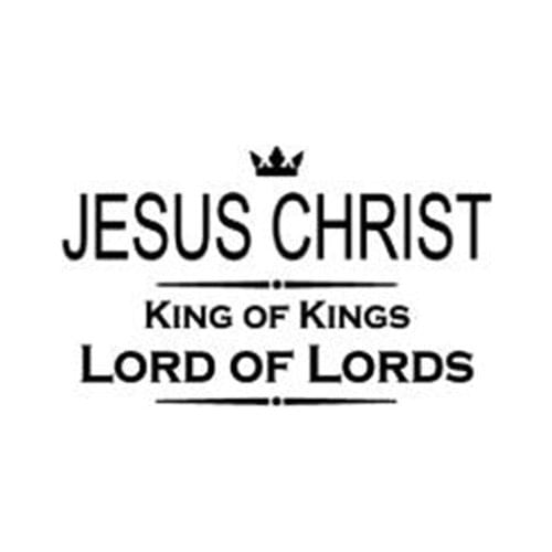 Black/Sliver JESUS CHRIST KING OF KINGS LORD OF LORDS Vinyl Car Stickers Decal C143