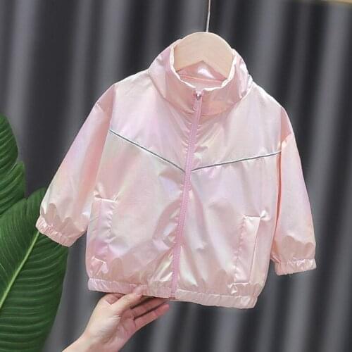 Childrens Autumn Coats Colorful Colors Casual Fashion Style Girls Zipper Thin Jacket 1-3 Years Old